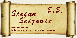 Stefan Seizović vizit kartica
